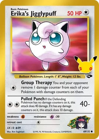 Erika's Jigglypuff - 69/132 - Classic Collection - 30th Celebration