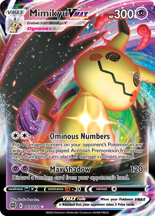 Mimikyu VMAX - 069/172 - Ultra Rare - Brilliant Stars