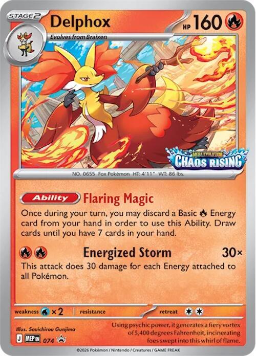 Delphox - 74 - Prerelease - MEP Black Star Promo