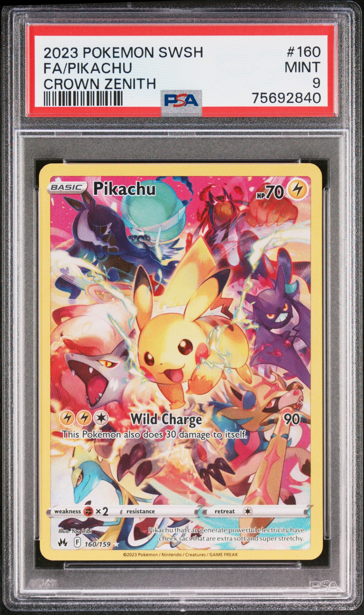 Pikachu 160/159 PSA 9
