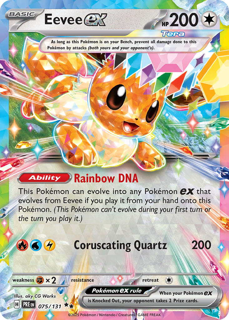 Eevee ex - 075/131 - Ultra Rare - Prismatic Evolutions