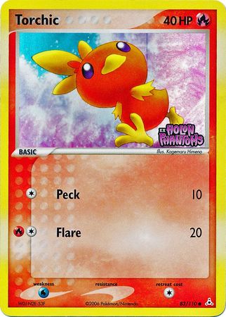 Torchic - 83/110 - Reverse Holo - EX Holon Phantoms