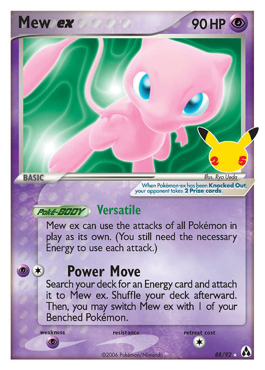 Mew ex - 88/92 - Ultra Rare - Celebrations