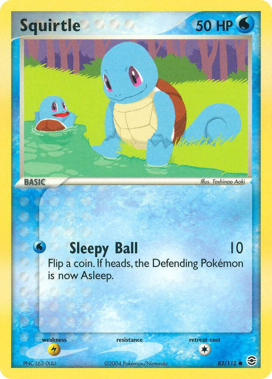 Squirtle - 82/112 - EX Fire Red & Leaf Green