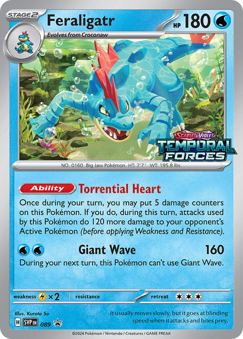 Feraligatr - 089 - Prerelease - SVP Black Star Promo