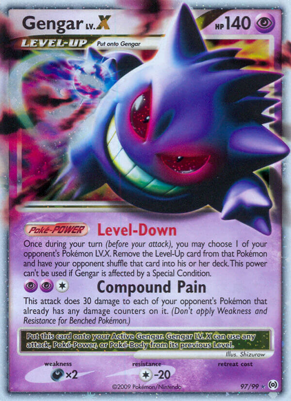 Gengar LV.X - 97/99 - Ultra Rare - Arceus