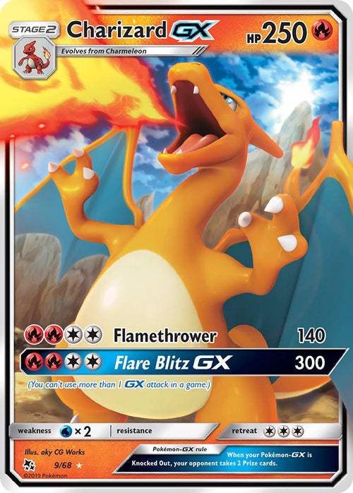Charizard GX - 9/68 - - Hidden Fates