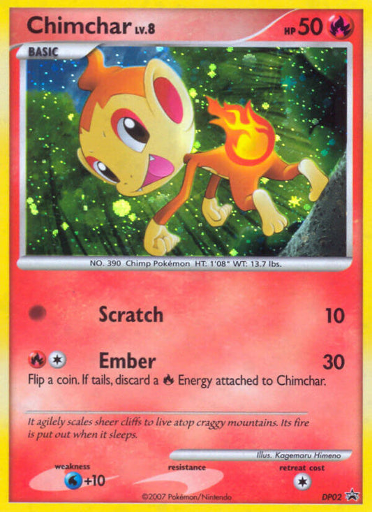 Chimchar - DP02 - - DP Black Star Promo