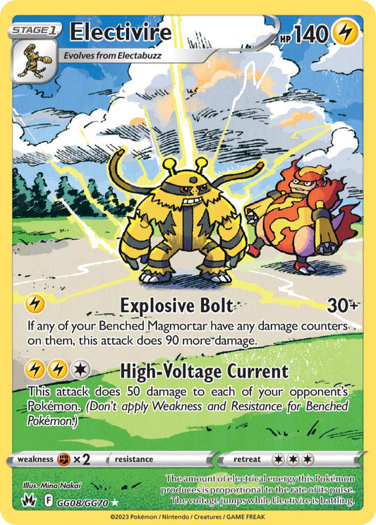 Electivire - GG08/GG70 - Holo Rare - Crown Zenith