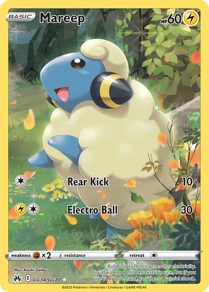 Mareep - GG34/GG70 - Holo Rare - Crown Zenith