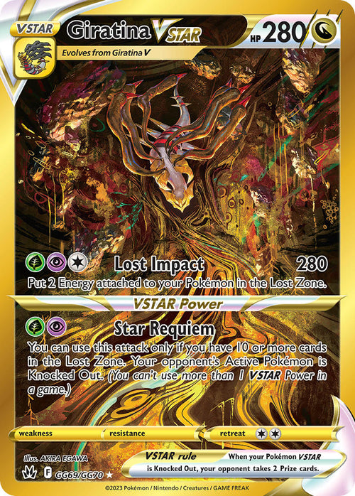 Giratina VSTAR - GG69/GG70 - Galarian Gallery - Crown Zenith