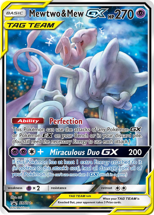 Mewtwo & Mew GX - SM191 - SM Black Star Promo