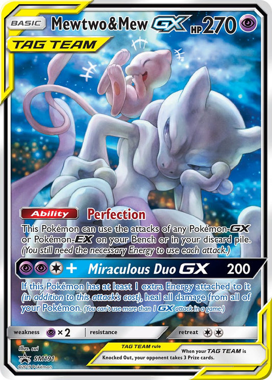 Mewtwo & Mew GX - SM191 - SM Black Star Promo