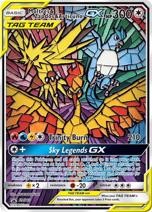 Moltres & Zapdos & Articuno GX - SM210 - SM Black Star Promo