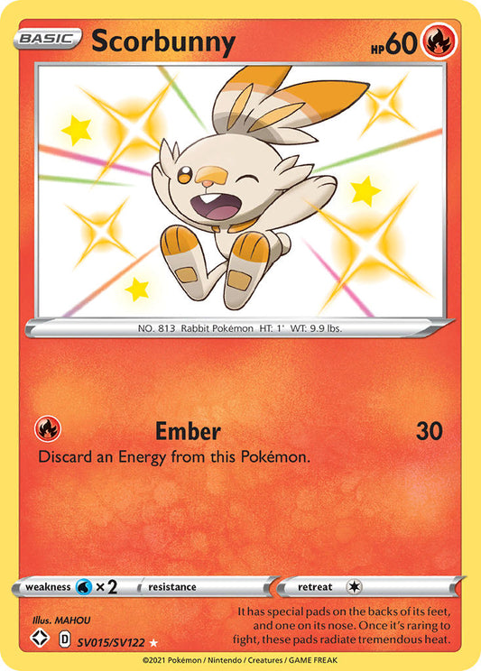 Scorbunny - SV015/SV122 - Shiny Rare - Shining Fates