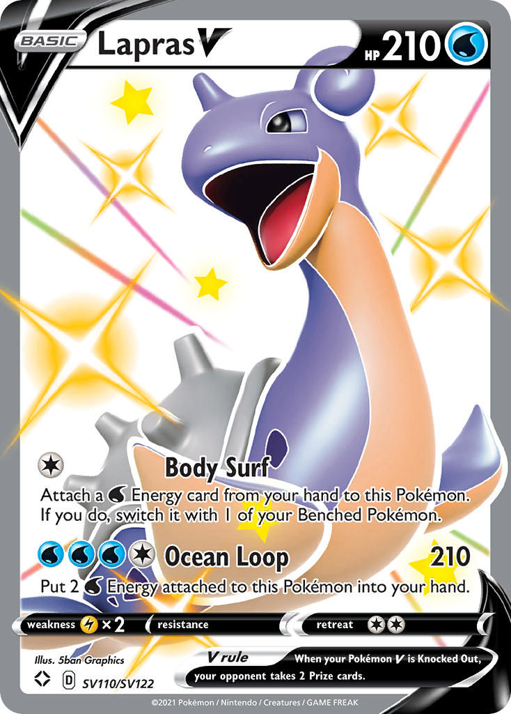 Lapras V - SV110/SV122 - - Shining Fates