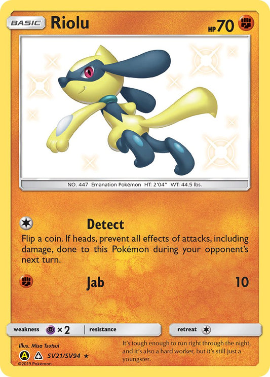 Riolu - SV21/SV94 - Shiny Holo Rare - Hidden Fates