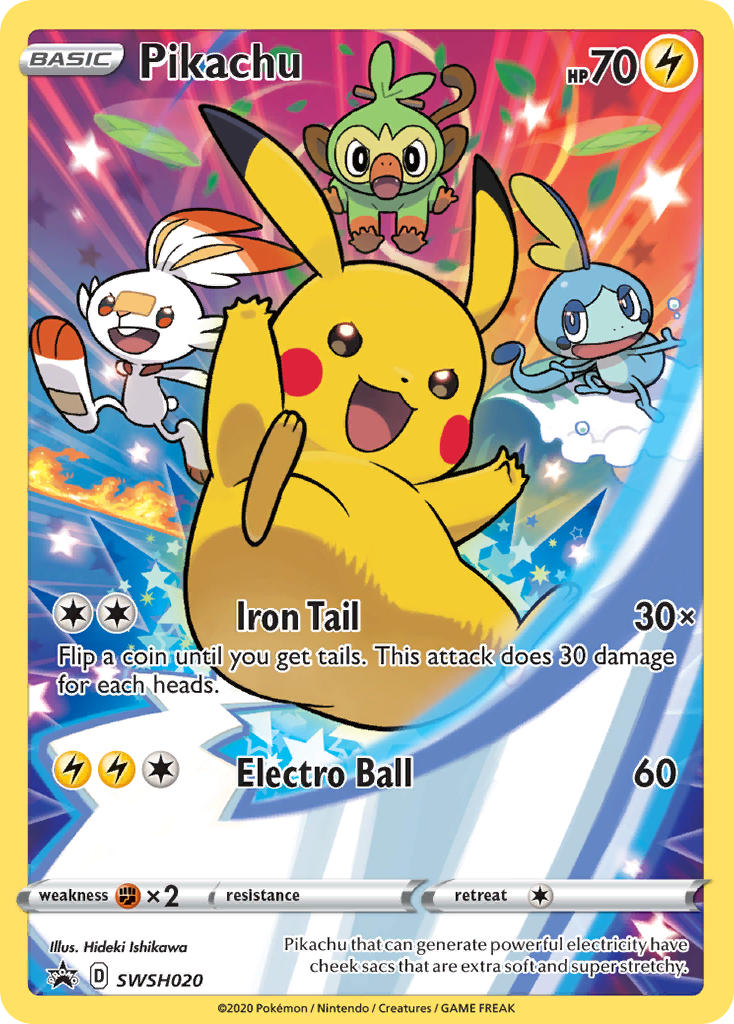 Pikachu - SWSH020 - SWSH Black Star Promo