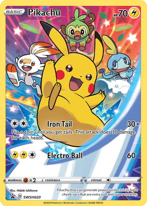 Pikachu - SWSH020 - SWSH Black Star Promo