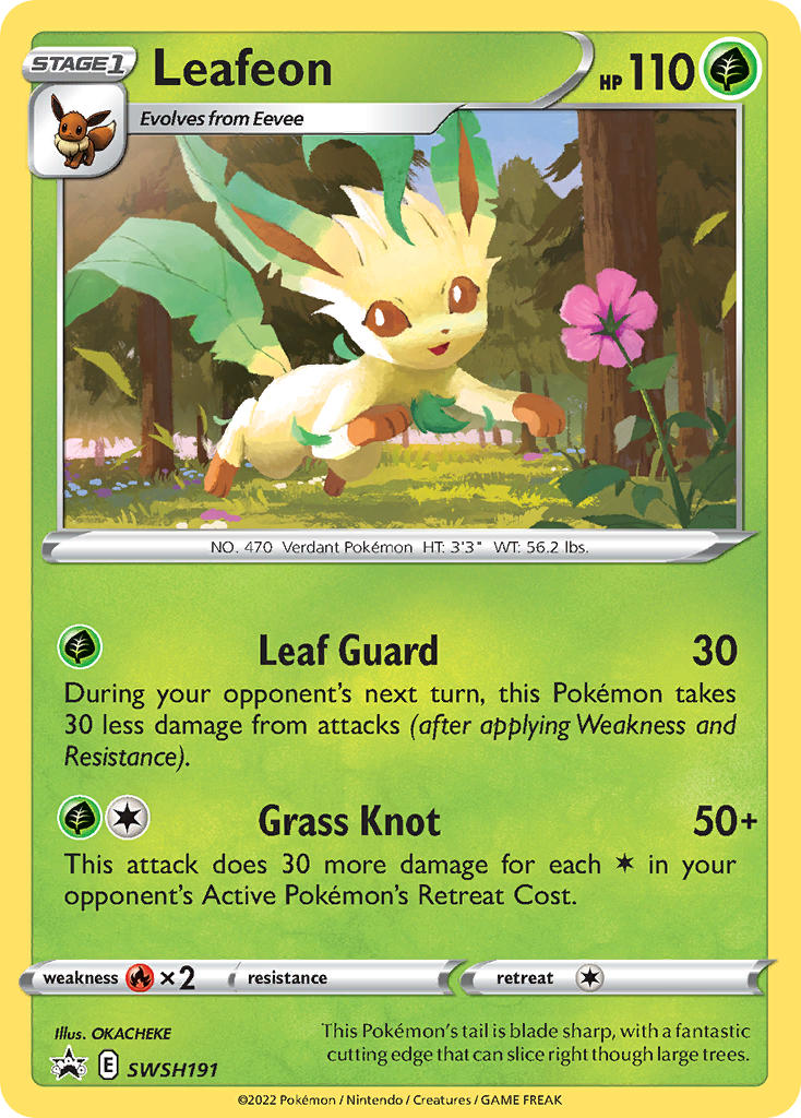 Leafeon - SWSH191 - SWSH Black Star Promo