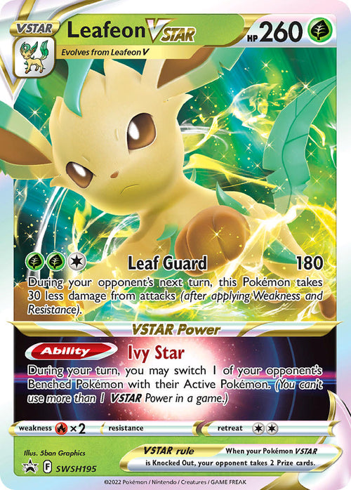 Leafeon VSTAR - SWSH195 - - SWSH Black Star Promo