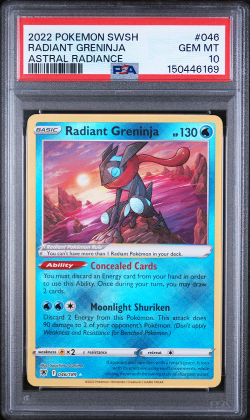 Radiant Greninja - 046/189 - Astral Radiance - PSA 10