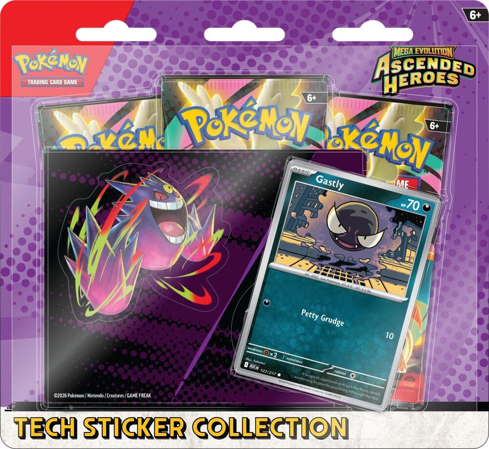 Ascended Heroes Tech Sticker Collection - Gastly