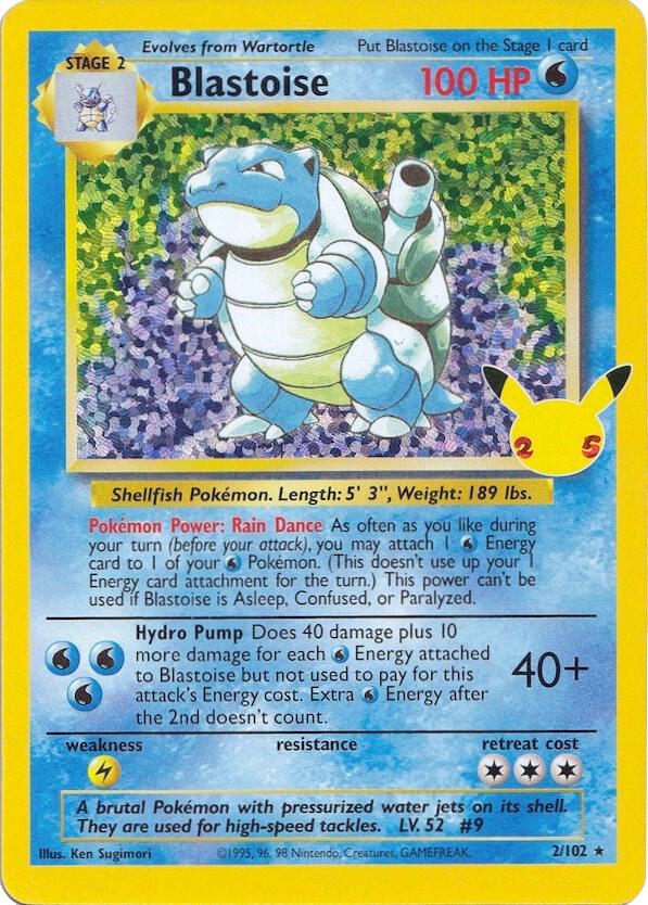 Blastoise 2/102 Celebrations