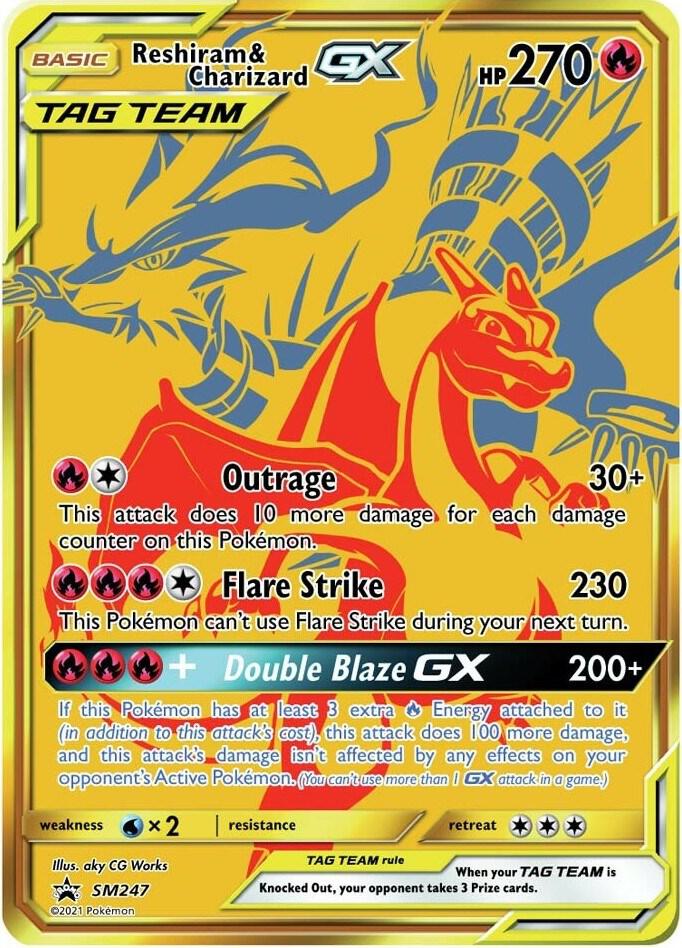 Reshiram & Charizard GX SM247 Promo