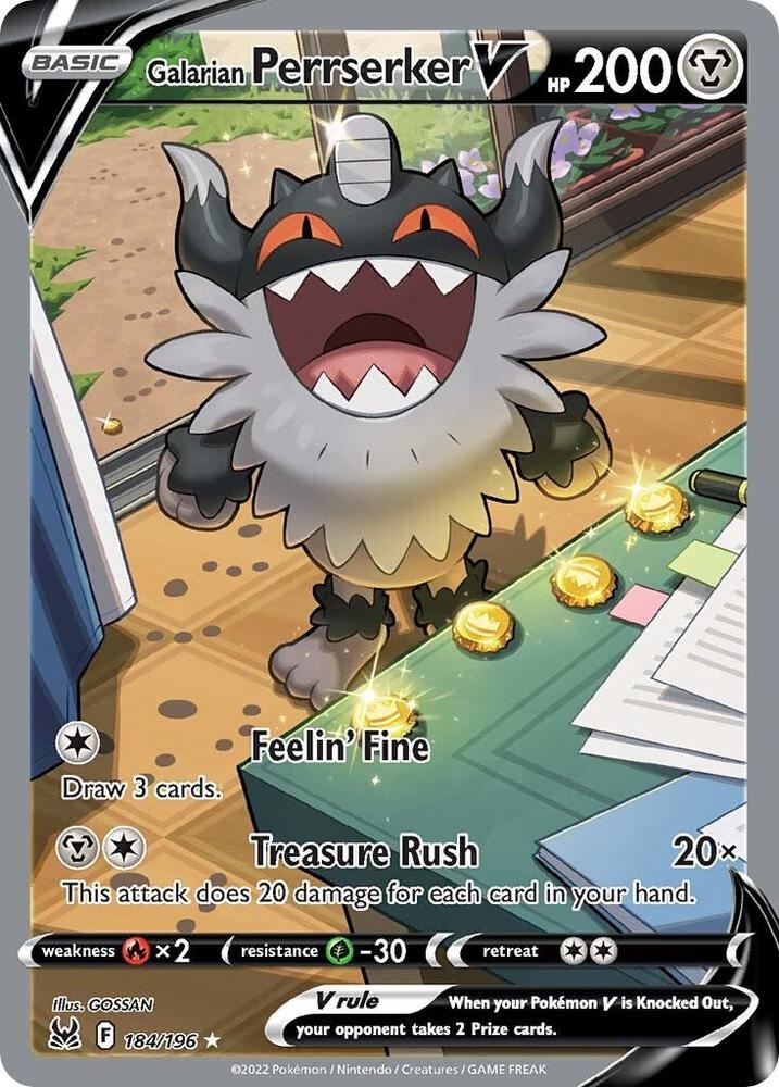 Galarian Perrserker V 184/196