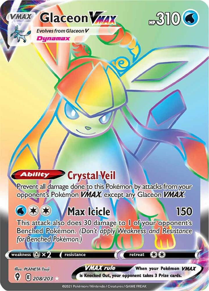 Glaceon VMAX 208/203 - Evolving Skies