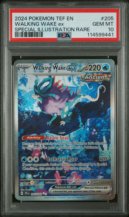Walking Wake ex - 205/162 - Special Illustration Rare - Temporal Forces - PSA 10