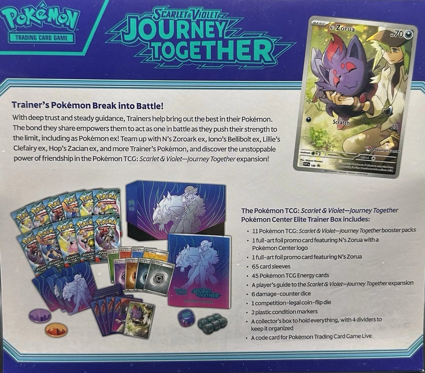 Journey Together Pokemon Center Elite Trainer Box