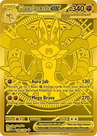 Mega Lucario ex 188/132 - Mega Evolution Base Set