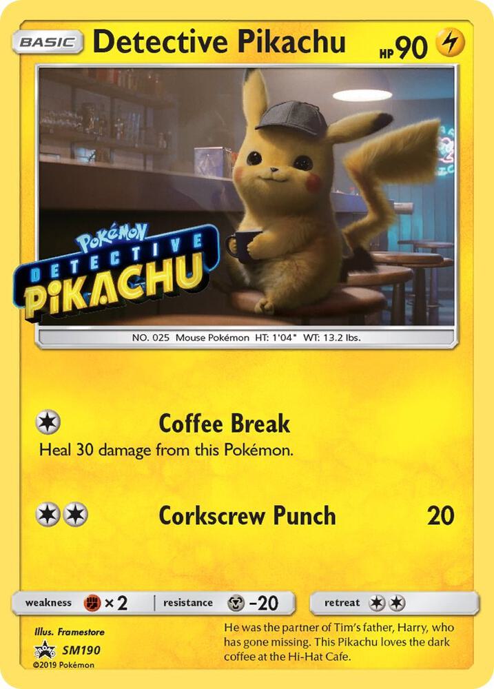 Detective Pikachu SM190 (Stamped) Promo