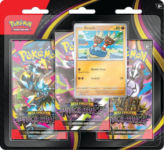 Pitch Black Three Pack Blister - Binacle