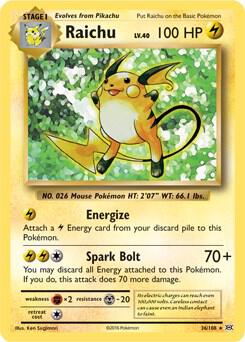 Raichu 36/108 - Evolutions