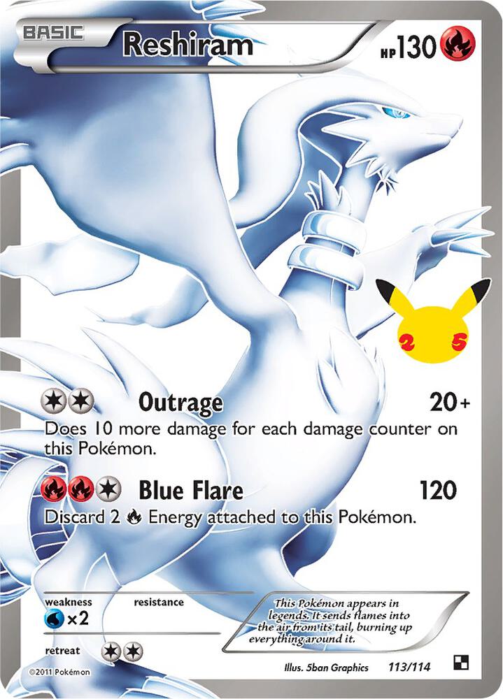 Reshiram 113/114 - Celebrations: Classic Collection