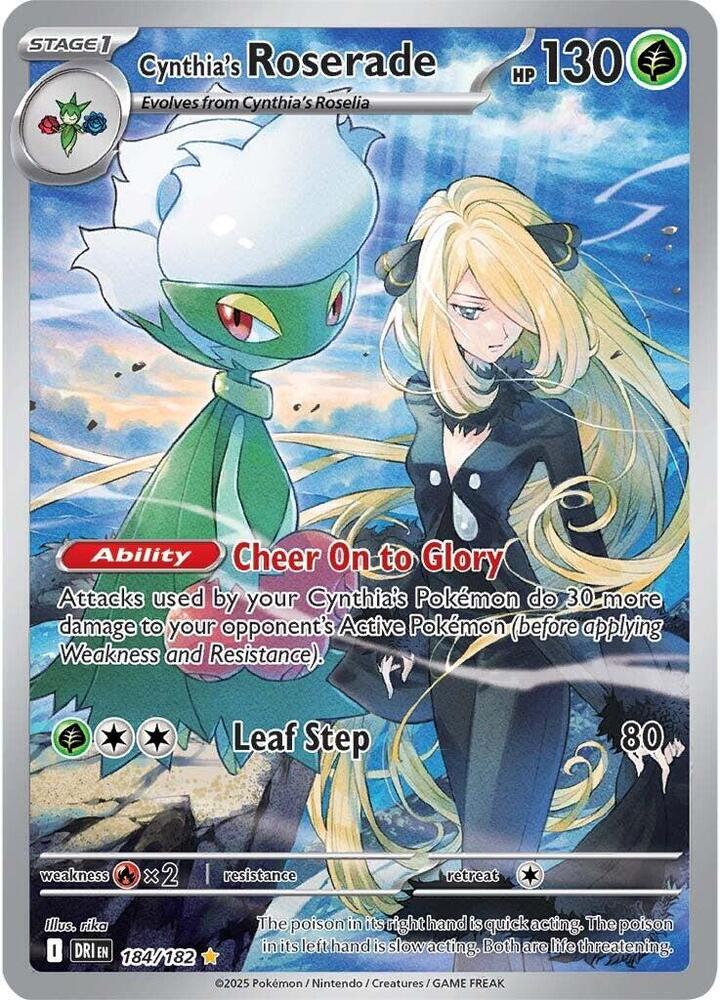 Cynthia's Roserade 184/182 - Destined Rivals