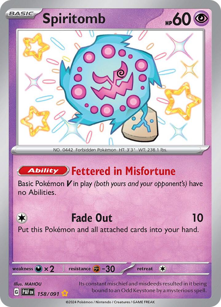 Spiritomb 158/091 - Paldean Fates