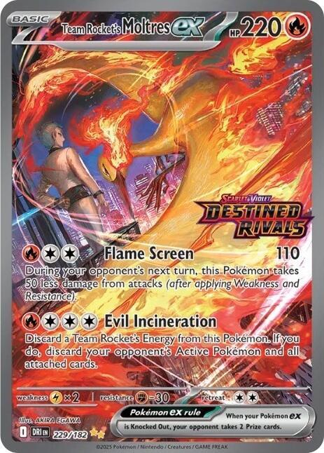 Team Rocket's Moltres ex 229/182 Promo