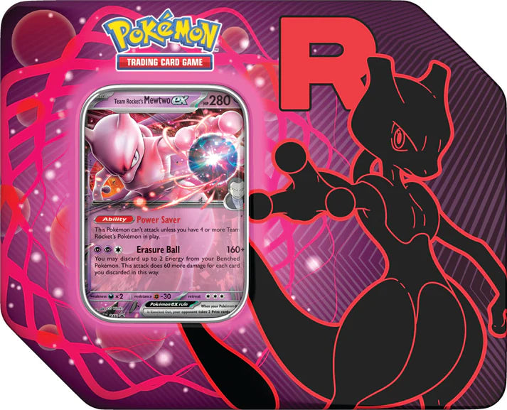 Team Rocket Mewtwo ex Tin