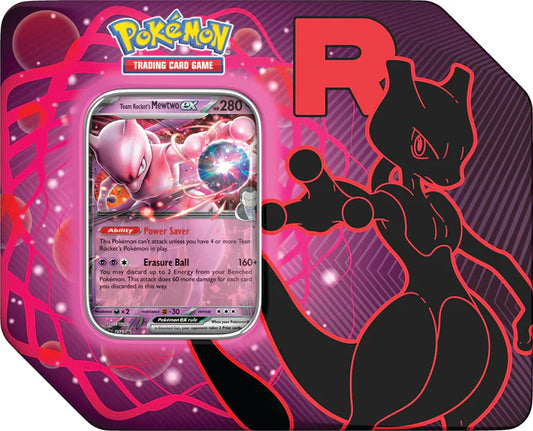 Team Rocket Mewtwo ex Tin
