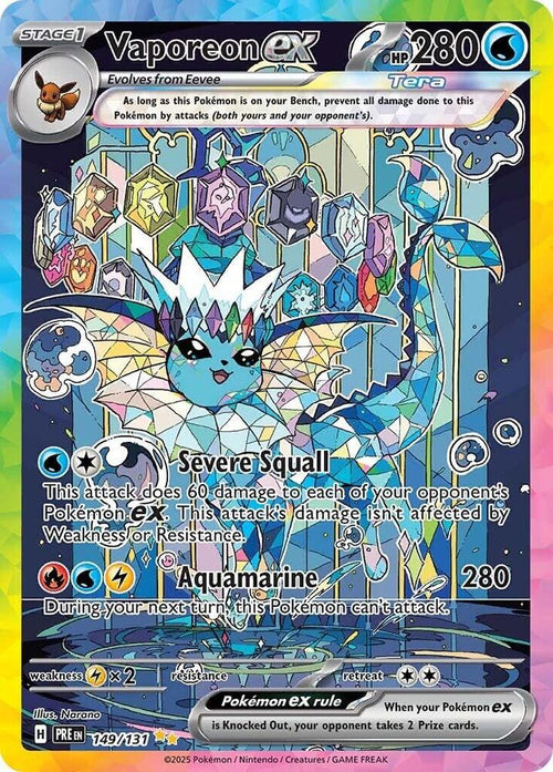 Vaporeon ex 149/131 - Prismatic Evolutions